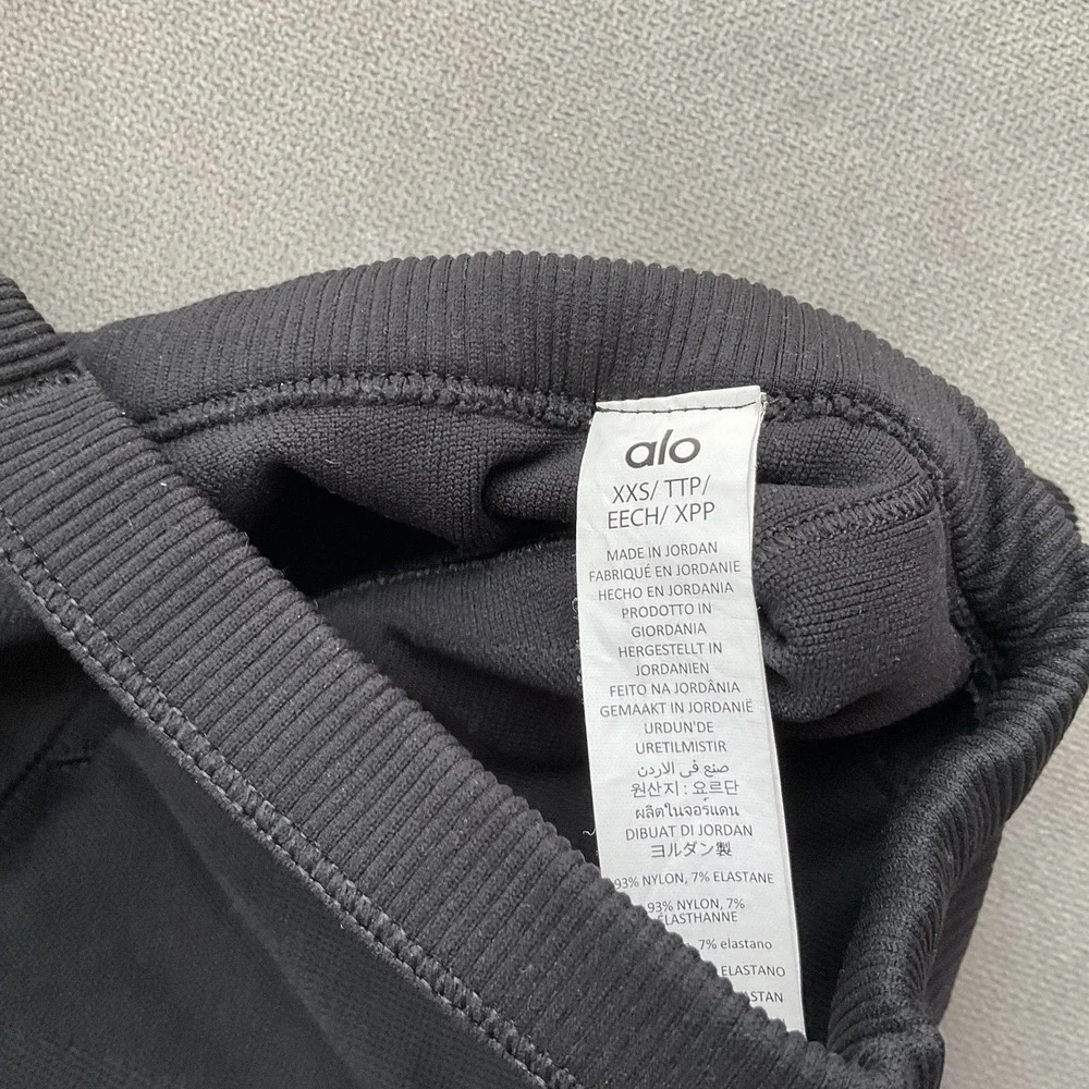 Alo Yoga Seamless Ribbed Favorite Bra Tank Black XXS